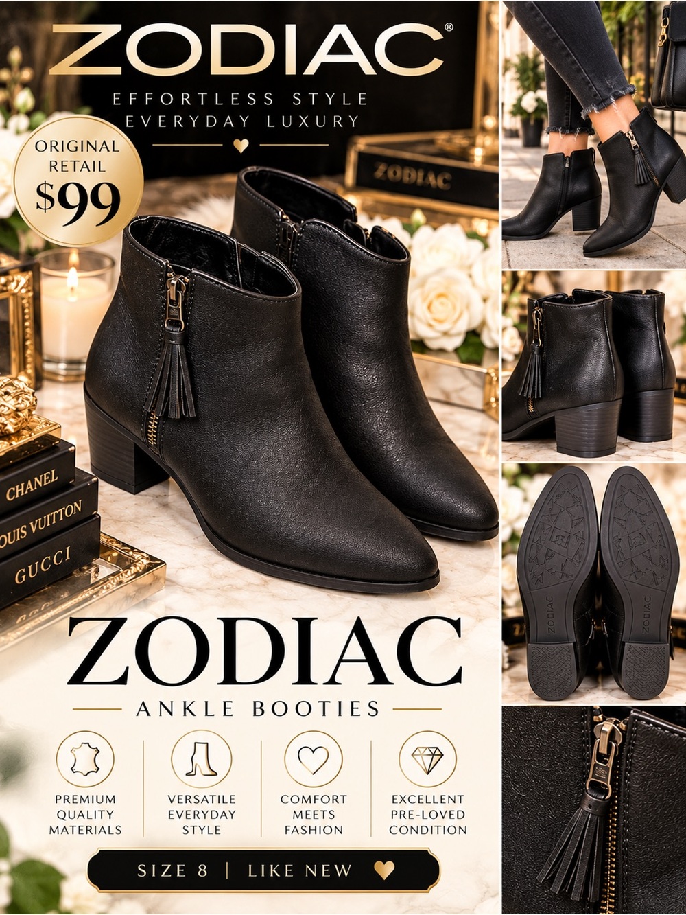 Zodiac Ankle Boots